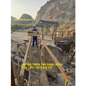 LẮP ĐẶT BIẾN TẦN CHO MÁY RUNG CẤP LIỆU KHAI THÁC ĐÁ, KHOÁNG SẢN