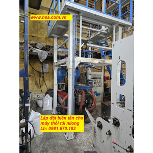 LẮP ĐẶT BIẾN TẦN CHO MÁY THỔI TÚI NILONG - MÁY KÉO MÀNG NILONG
