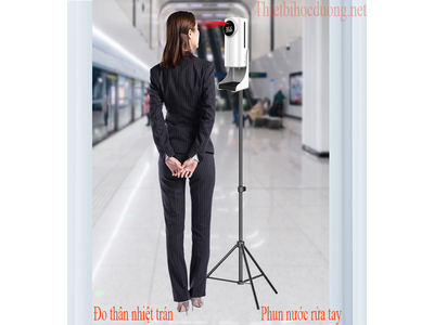 Chọn máy đo thân nhiệt có 2 bộ cảm biến tốt nhất tích hợp phun sương khử trùng