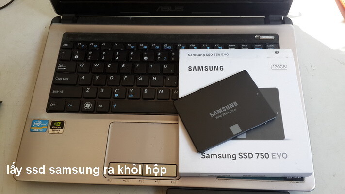 nâng cấp ssd samsung evo 750