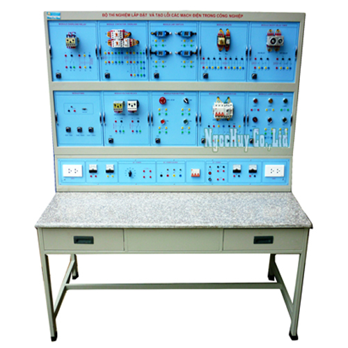 Bộ thí nghiệm lắp đặt và tạo lỗi các mạch điện trong công nghệp