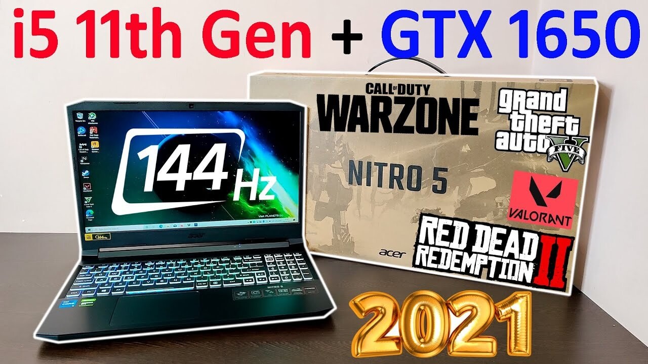 Laptop Acer Nitro 5 Gaming AN515 57 5669 i5 11400H/8GB/512GB/144Hz/4GB GTX1650/Win11 ZIN 99%