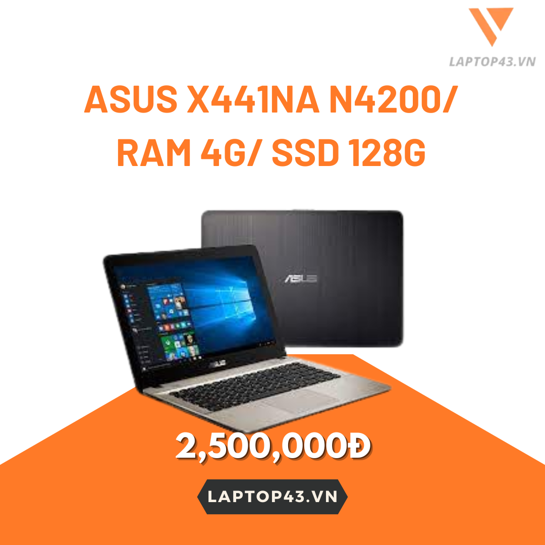 ASUS X441NA N4200/ Ram 4G/ SSD 128G/ 14.0” Full AC