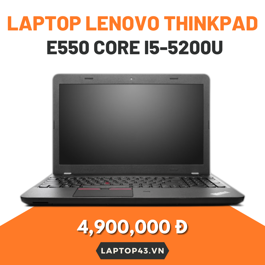 LAPTOP LENOVO THINKPAD E550 CORE I5-5200U/8 GB RAM/SSD 128G