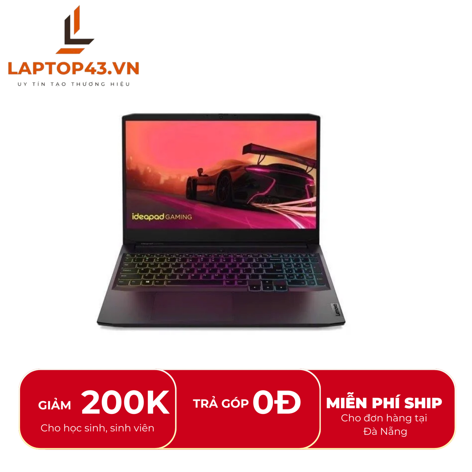 Laptop Lenovo Ideapad Gaming 3 15ACH6 Ryzen 5-5600H/ Ram 8gb/ SSD 256gb/ GTX1650/ FullAC