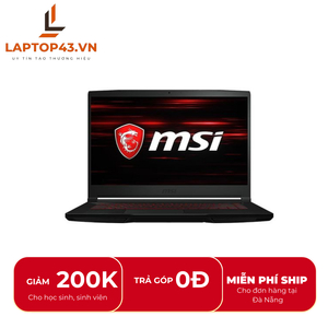 Laptop MSI GF63 Thin 10SC-020VN core i7-10750H/ Ram 8gb/ SSD 512gb/ GTX 1650