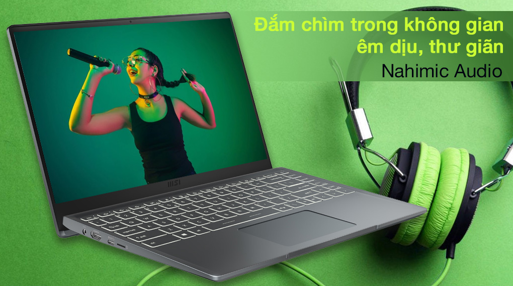 Laptop MSI Modern 14 B5M R5 5500U/ Ram 8GB/ SSD 512GB/AMD Radeon Graphics/ Màn Hình 14FHD/Win 10