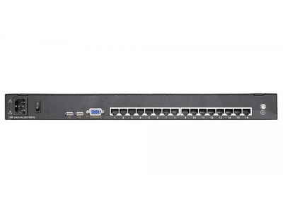 Single Rail 19” 16 Port CAT5 LCD KVM Switch - LC1916