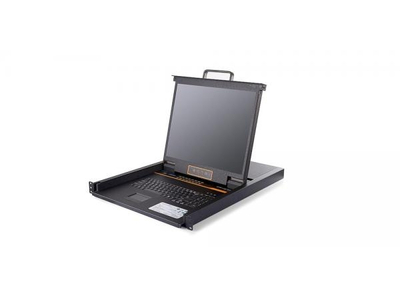 LCD KVM over IP Console with 16 port CAT5 KVM-19