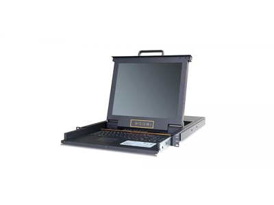 LCD KVM over IP Console with 24 port CAT5 KVM-17