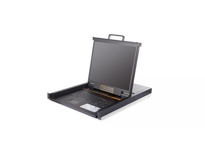 LCD KVM over IP Console with 24 port CAT5 KVM-19