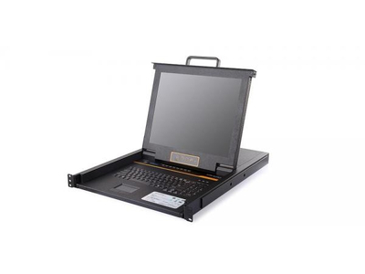 LCD KVM over IP Console with 8 port CAT5 KVM-17