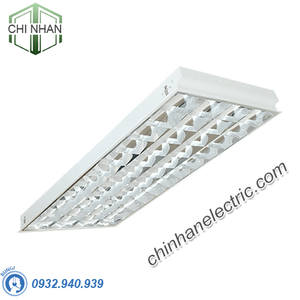 Máng Đèn LED Phản Quang Âm Trần 4x18W 1215x605 - LDA418 - Duhal