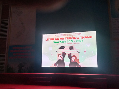 Màn hình led dùng cho trường học khai giảng năm học mới, tổng kết năm học