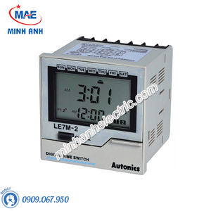 Bộ đặt thời gian Tuần DIN W72xH72mm - Model LE7M-2