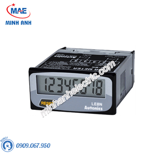 Bộ đặt thời gian LCD, Chỉ hiển thị, DIN W48×H24mm - Model LE8N