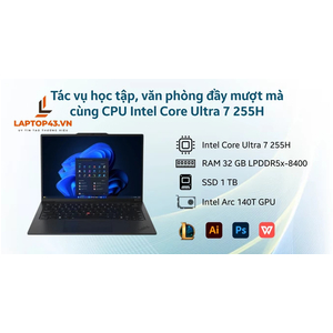NBLN1002 NB Lenovo ThinkPad X1 Carbon Gen 13 21NX003AVN Đen Core U7-255H/32GDR5X/1TBSSD/14WUXGA/FP/IR/WL/BT/3C57/W11PRO/LKB/3Y