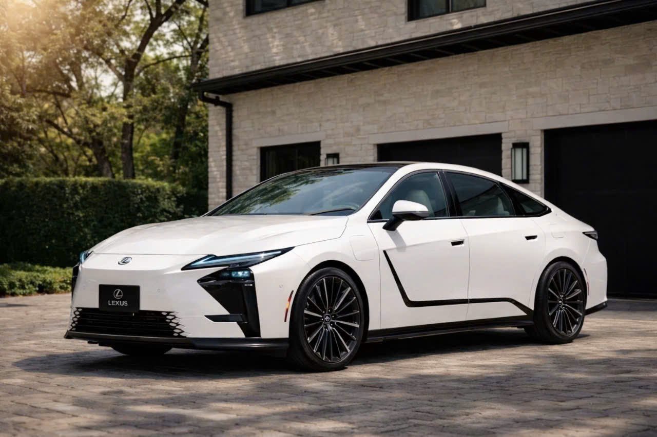 Màu trắng White Nova GF (083) trên Lexus ES 2026