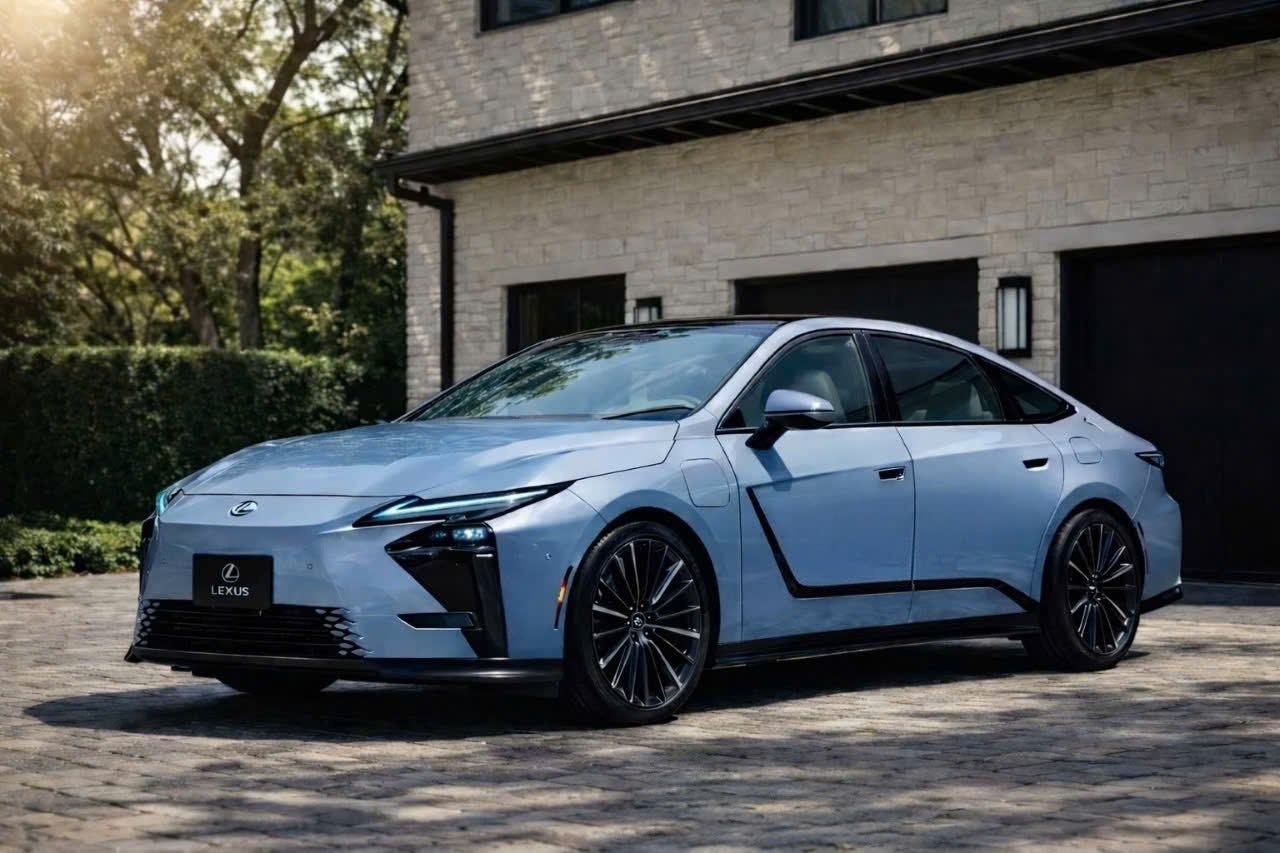 Màu xám lam SOU (1M9) trên Lexus ES 2026