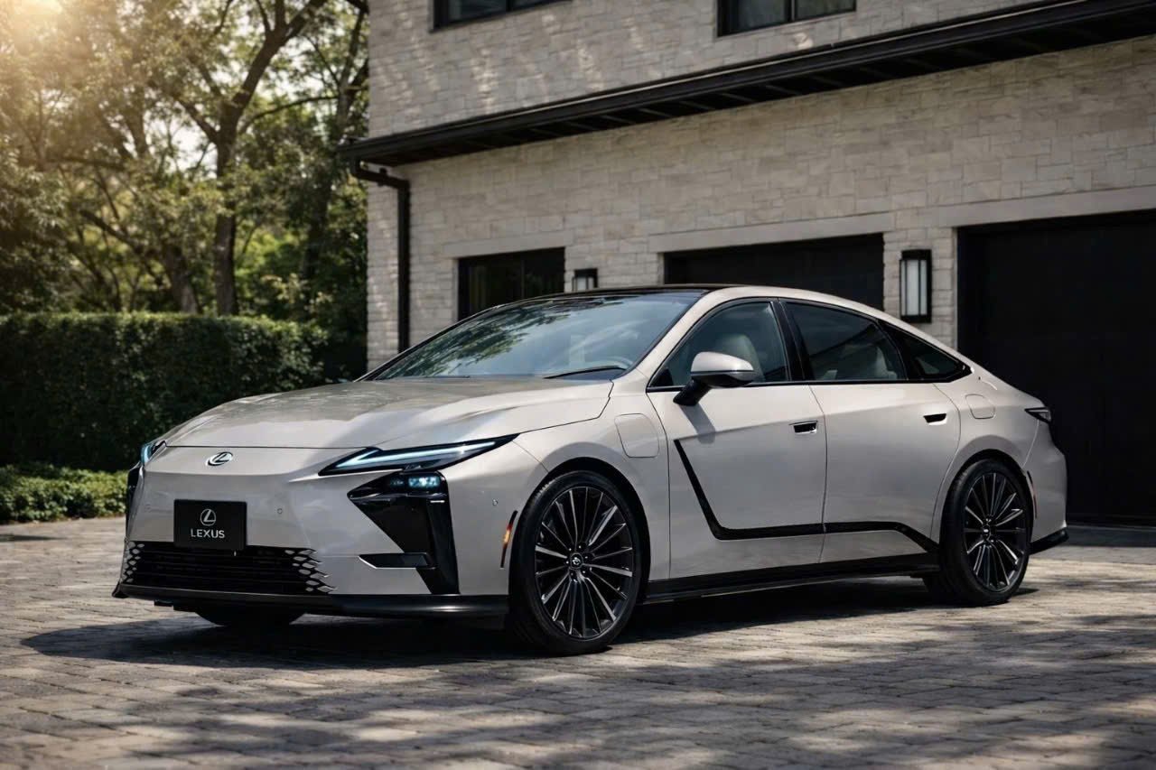 Màu Bạc Sonic Titanium (1J7) trên Lexus ES 2026