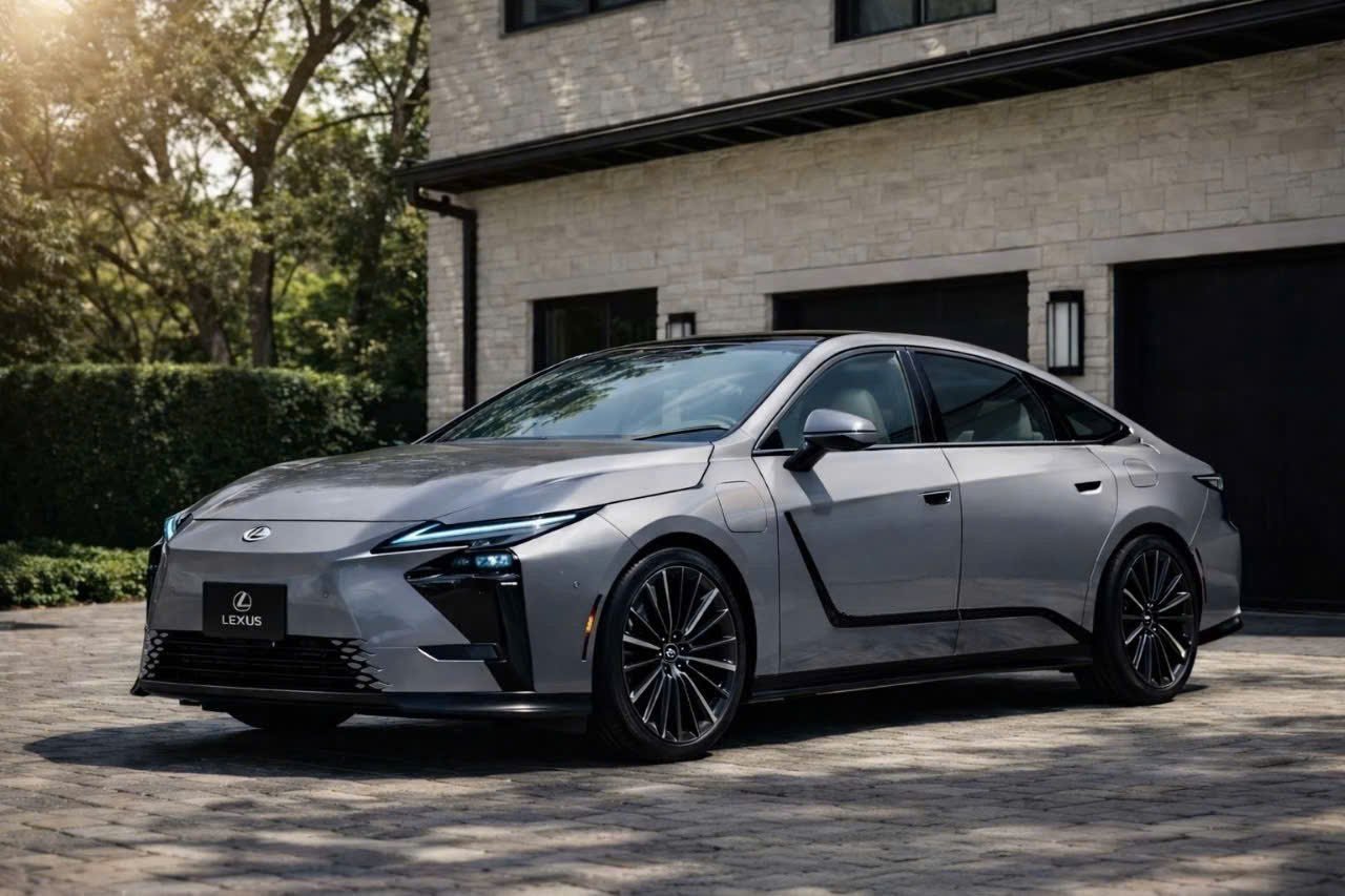 Màu xám Sonic Chrome (1L1) trên Lexus ES 2026