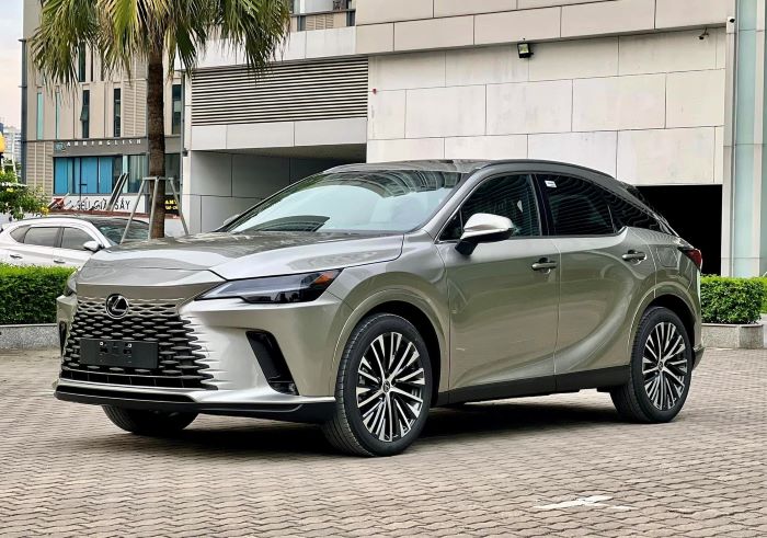 Lexus RX 350h màu bạc sonic titanium (1J7)