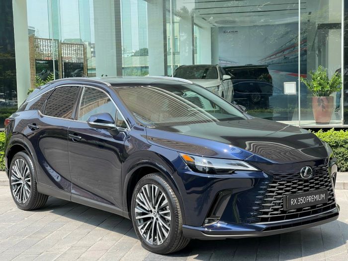 Lexus RX 350h Premium màu xanh Deep Blue Mica (8X5)