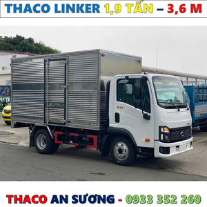 XE TẢI THACO LINKER 1,9 TẤN THÙNG KÍN 3,6 MÉT MỚI NHẤT