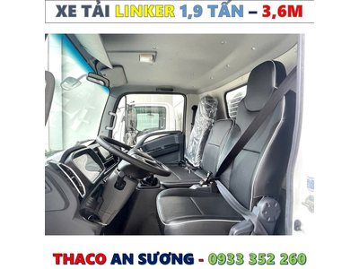 XE TẢI THACO LINKER 1,9 TẤN THÙNG BẠT 3,6 MÉT MỚI NHẤT