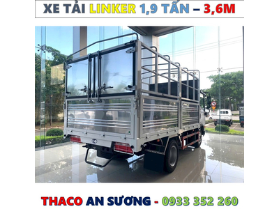 XE TẢI THACO LINKER 1,9 TẤN THÙNG BẠT 3,6 MÉT MỚI NHẤT