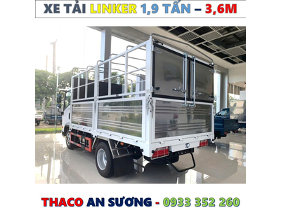 XE TẢI THACO LINKER 1,9 TẤN THÙNG BẠT 3,6 MÉT MỚI NHẤT