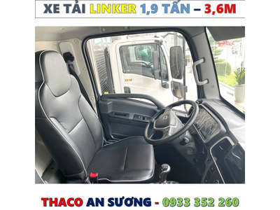 XE TẢI THACO LINKER 1,9 TẤN THÙNG BẠT 3,6 MÉT MỚI NHẤT