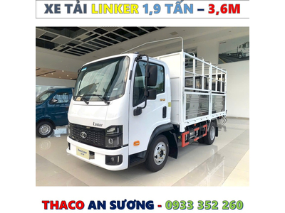 XE TẢI THACO LINKER 1,9 TẤN THÙNG BẠT 3,6 MÉT MỚI NHẤT