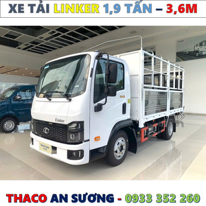 XE TẢI THACO LINKER 1,9 TẤN THÙNG BẠT 3,6 MÉT MỚI NHẤT