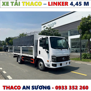 XE TẢI THACO LINKER 1,9 TẤN THÙNG BẠT 4,45 MÉT MỚI NHẤT