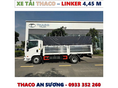 XE TẢI THACO LINKER 1,9 TẤN THÙNG BẠT 4,45 MÉT MỚI NHẤT