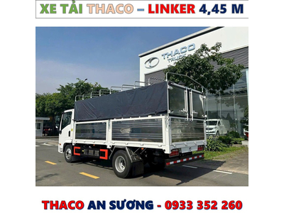 XE TẢI THACO LINKER 1,9 TẤN THÙNG BẠT 4,45 MÉT MỚI NHẤT