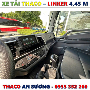 XE TẢI THACO LINKER 1,9 TẤN THÙNG BẠT 4,45 MÉT MỚI NHẤT