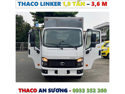 XE TẢI THACO LINKER 1,9 TẤN THÙNG KÍN 3,6 MÉT MỚI NHẤT