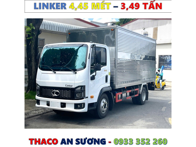 XE TẢI THACO LINKER 3,49 TẤN THÙNG KÍN 4,45 MÉT MỚI NHẤT