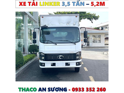 XE TẢI THACO LINKER 3,49 TẤN THÙNG KÍN 5,2 MÉT MỚI NHẤT