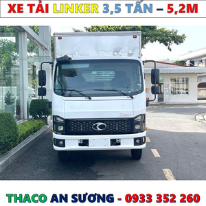 XE TẢI THACO LINKER 3,49 TẤN THÙNG KÍN 5,2 MÉT MỚI NHẤT
