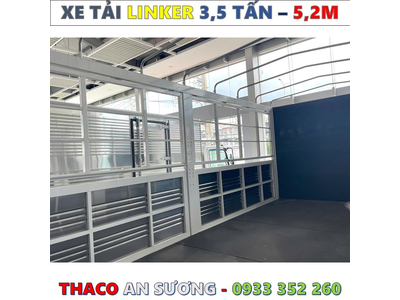 XE TẢI THACO LINKER 3,49 TẤN THÙNG BẠT 5,2 MÉT MỚI NHẤT