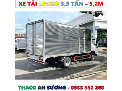 XE TẢI THACO LINKER 3,49 TẤN THÙNG KÍN 5,2 MÉT MỚI NHẤT