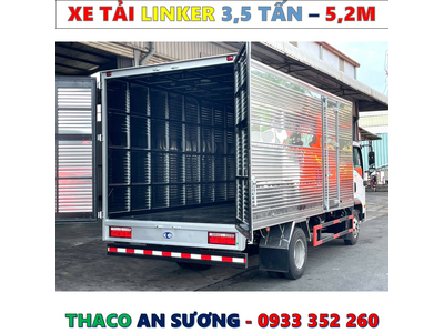 XE TẢI THACO LINKER 3,49 TẤN THÙNG KÍN 5,2 MÉT MỚI NHẤT