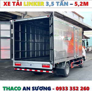 XE TẢI THACO LINKER 3,49 TẤN THÙNG KÍN 5,2 MÉT MỚI NHẤT