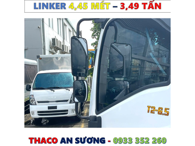 XE TẢI THACO LINKER 3,49 TẤN THÙNG KÍN 4,45 MÉT MỚI NHẤT