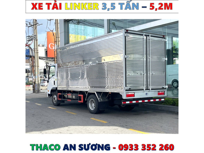 XE TẢI THACO LINKER 3,49 TẤN THÙNG KÍN 5,2 MÉT MỚI NHẤT