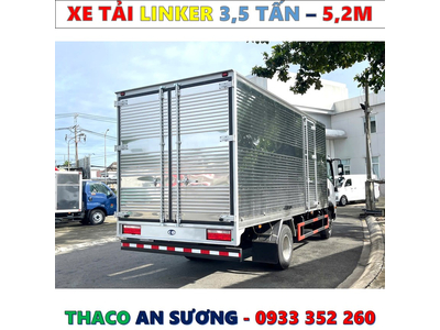 XE TẢI THACO LINKER 3,49 TẤN THÙNG KÍN 5,2 MÉT MỚI NHẤT