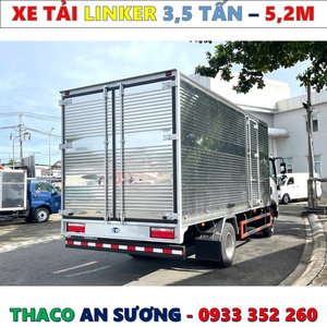 XE TẢI THACO LINKER 3,49 TẤN THÙNG KÍN 5,2 MÉT MỚI NHẤT